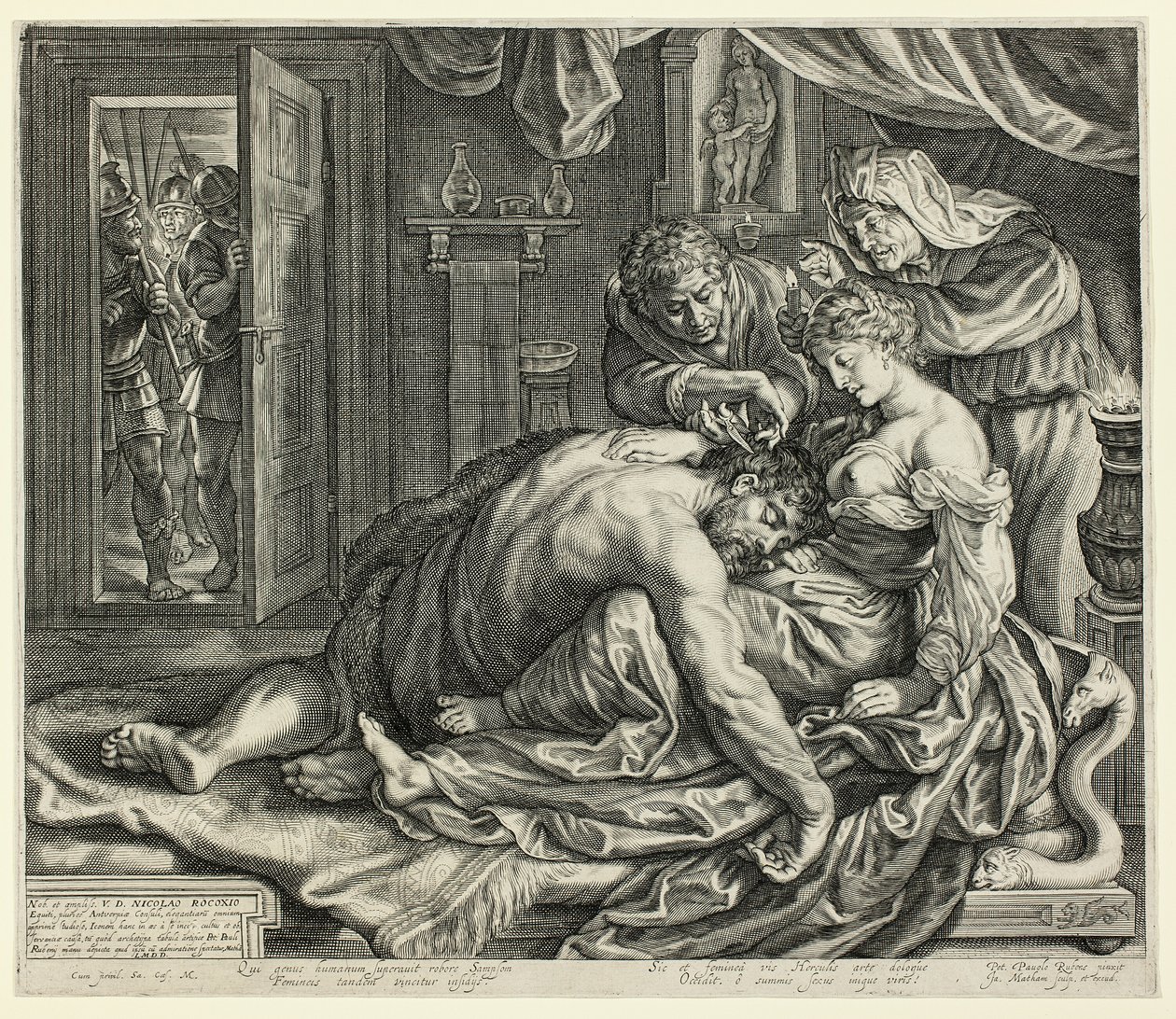 Samson et Dalila - Jacob Matham