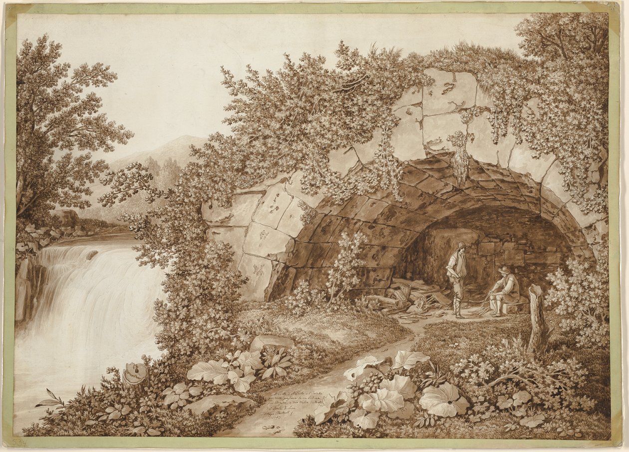 Le pont de San Paolo - Jacob Philipp Hackert