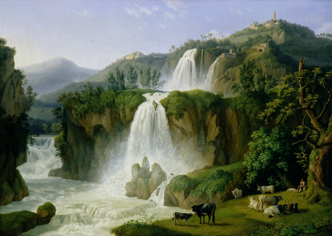La cascade de Tivoli, 1785 - Jacob Philippe Hackert