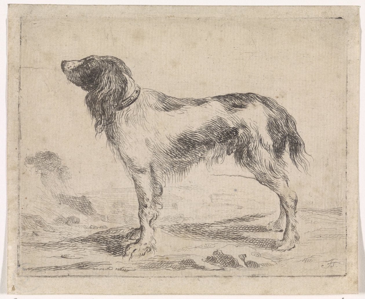 Chien debout - Jacob Toorenvliet