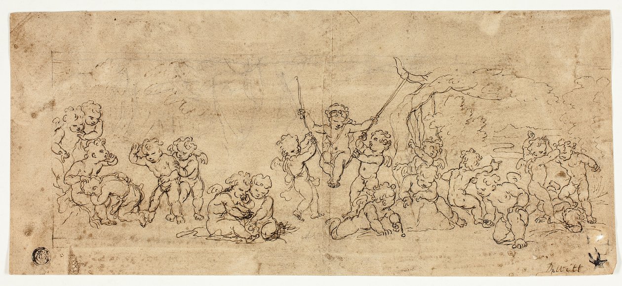 Putti jouant - Jacob de Wit