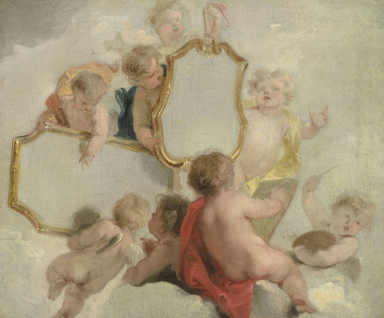 Putti avec des miroirs - Jacob de Wit
