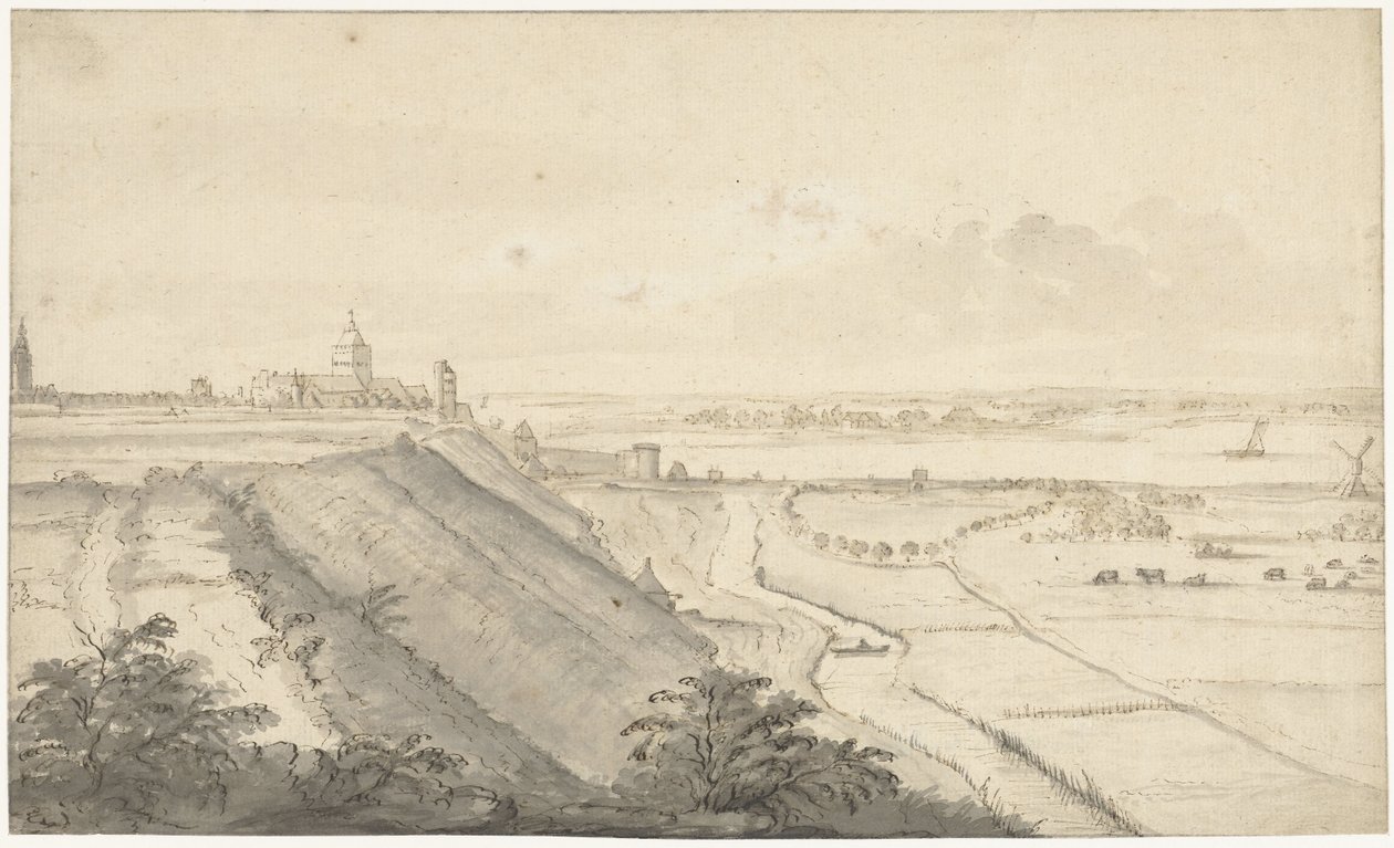 Vue de Nimègue - Jacob van Eynden (I)
