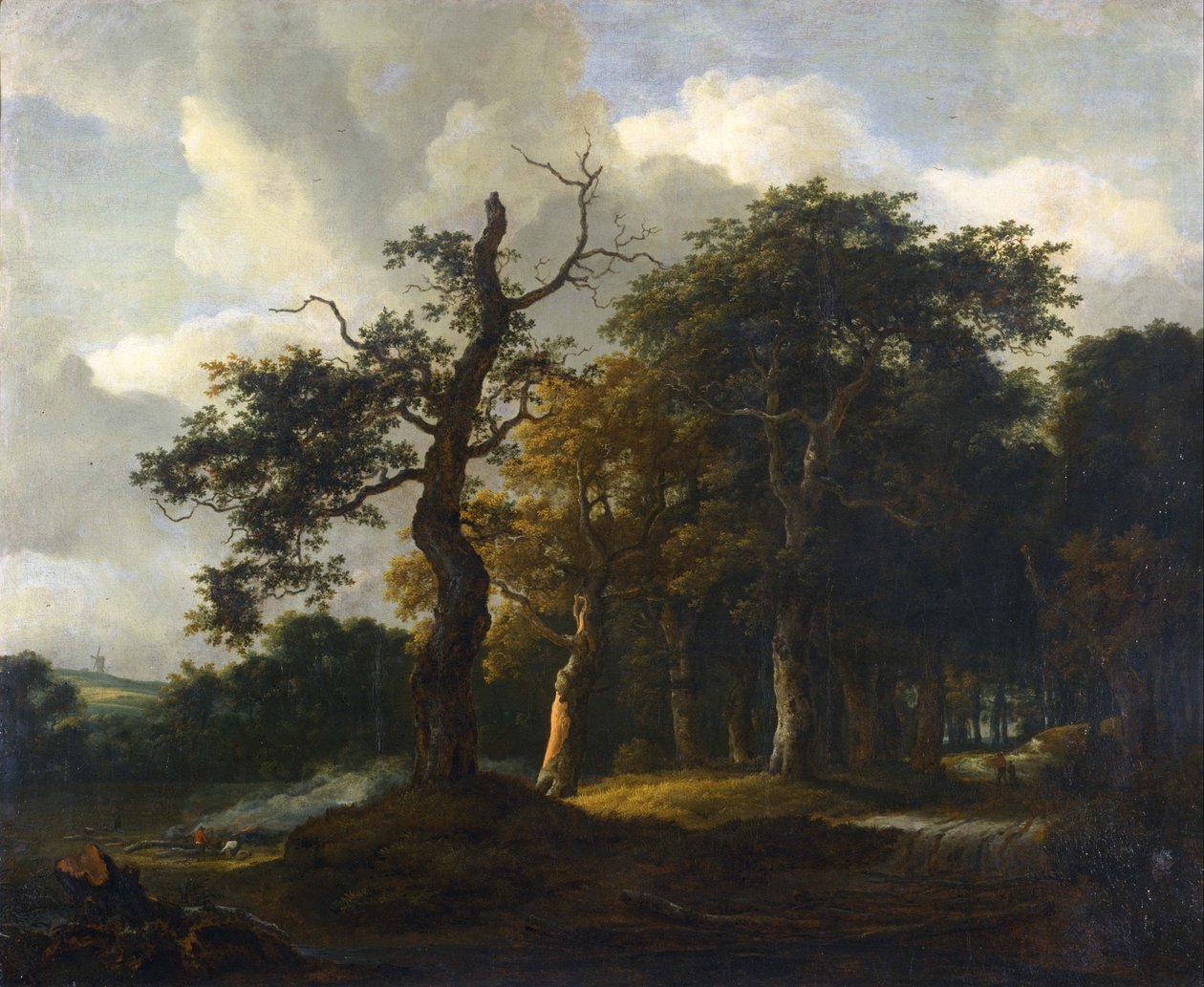 Chemins de la forêt de chênes - Jacob van Ruisdael