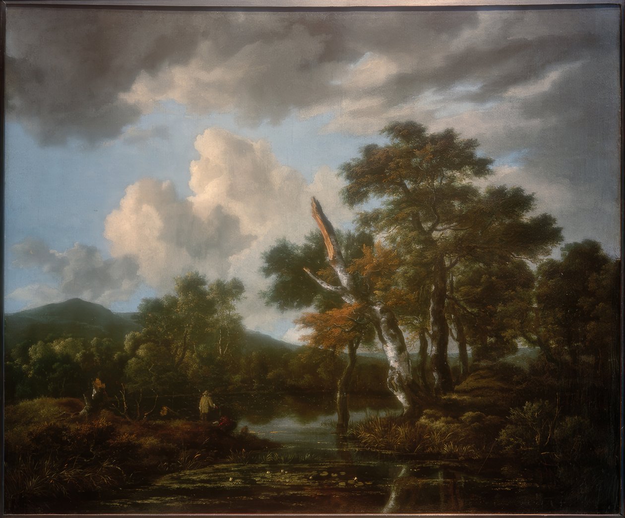 Paysage forestier avec un étang - Jacob van Ruisdael