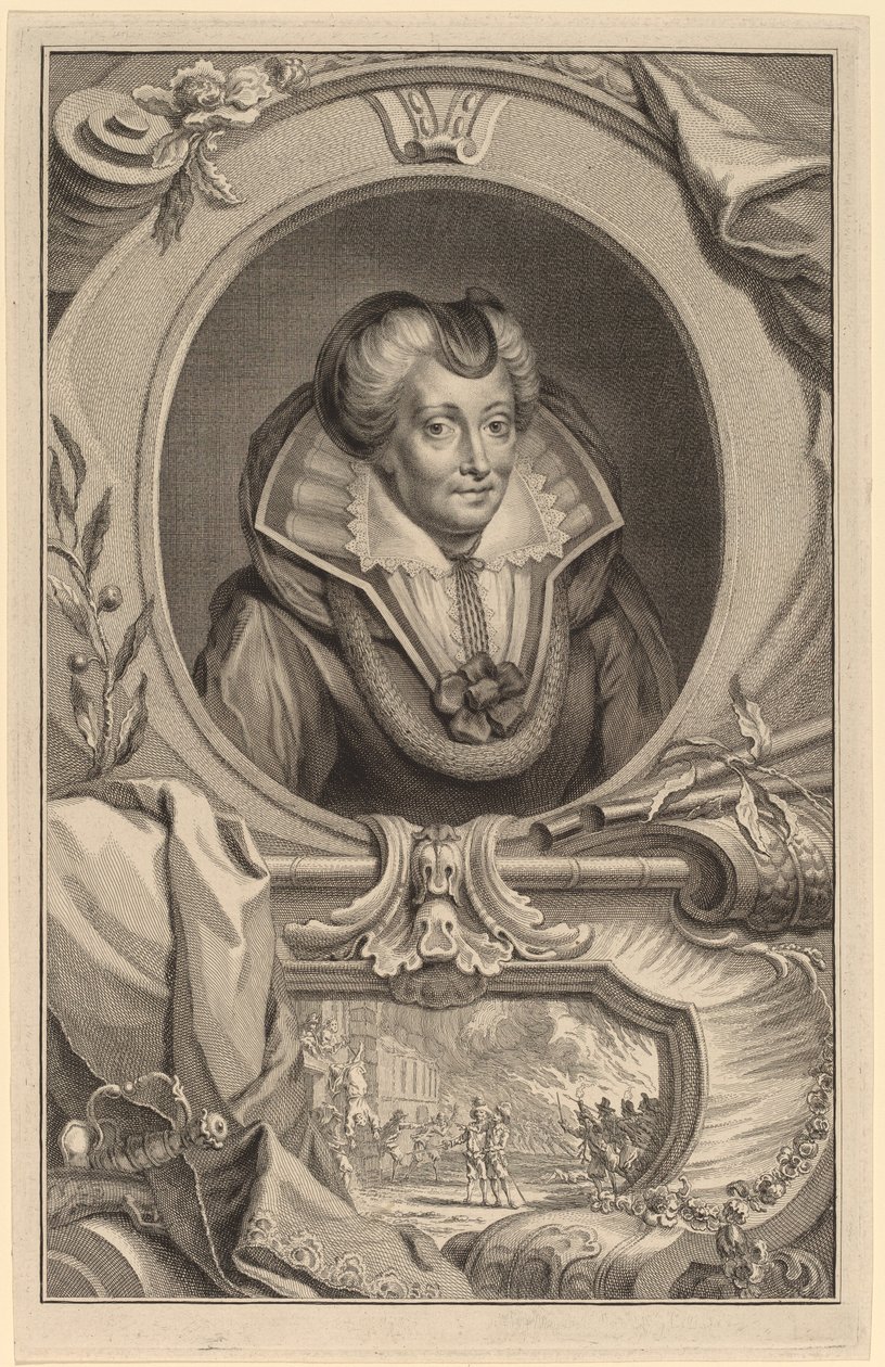 Louise de Coligny - Jacobus Houbraken