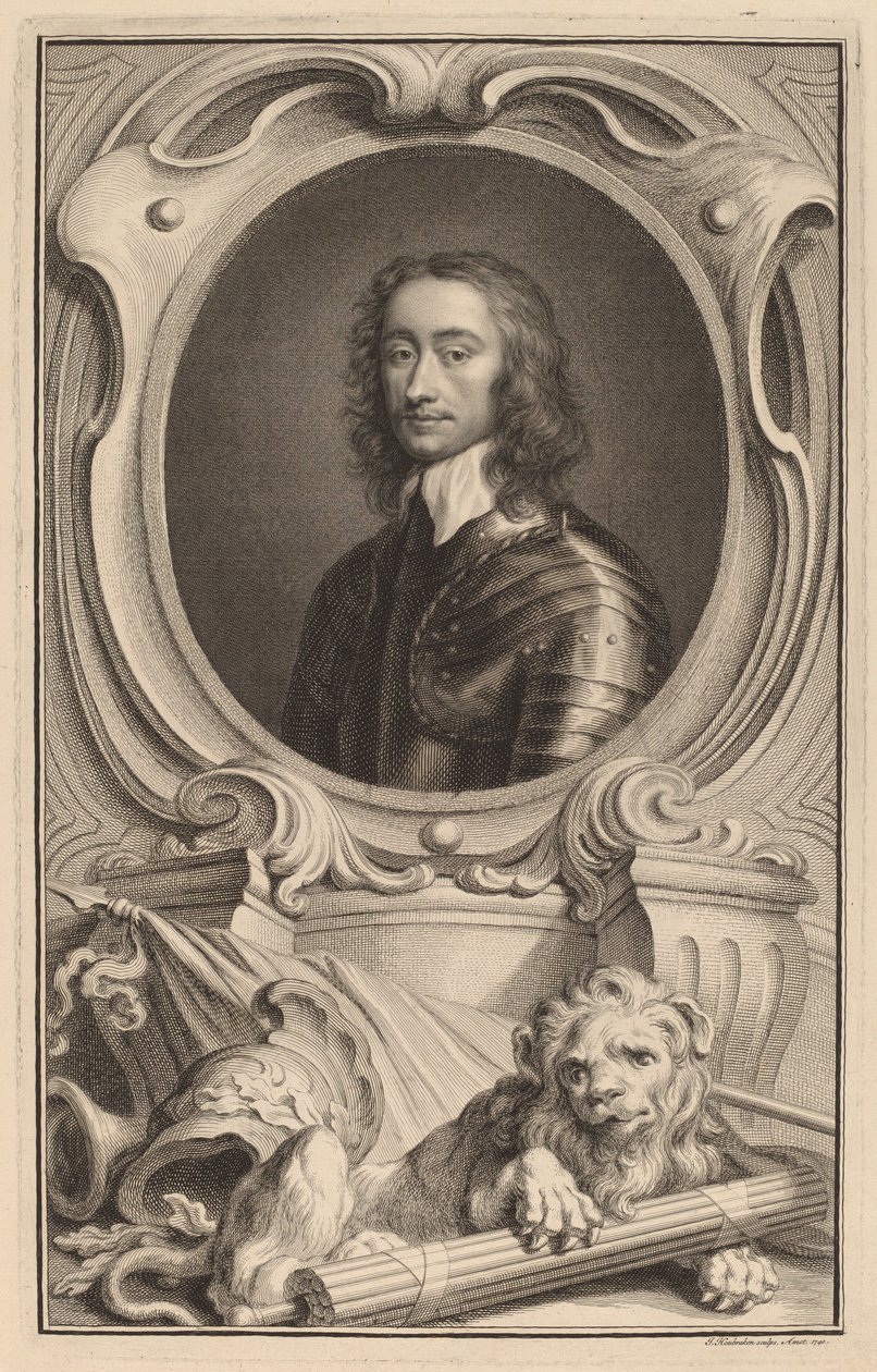 Général Charles Fleetwood - Jacobus Houbraken after Robert Walker