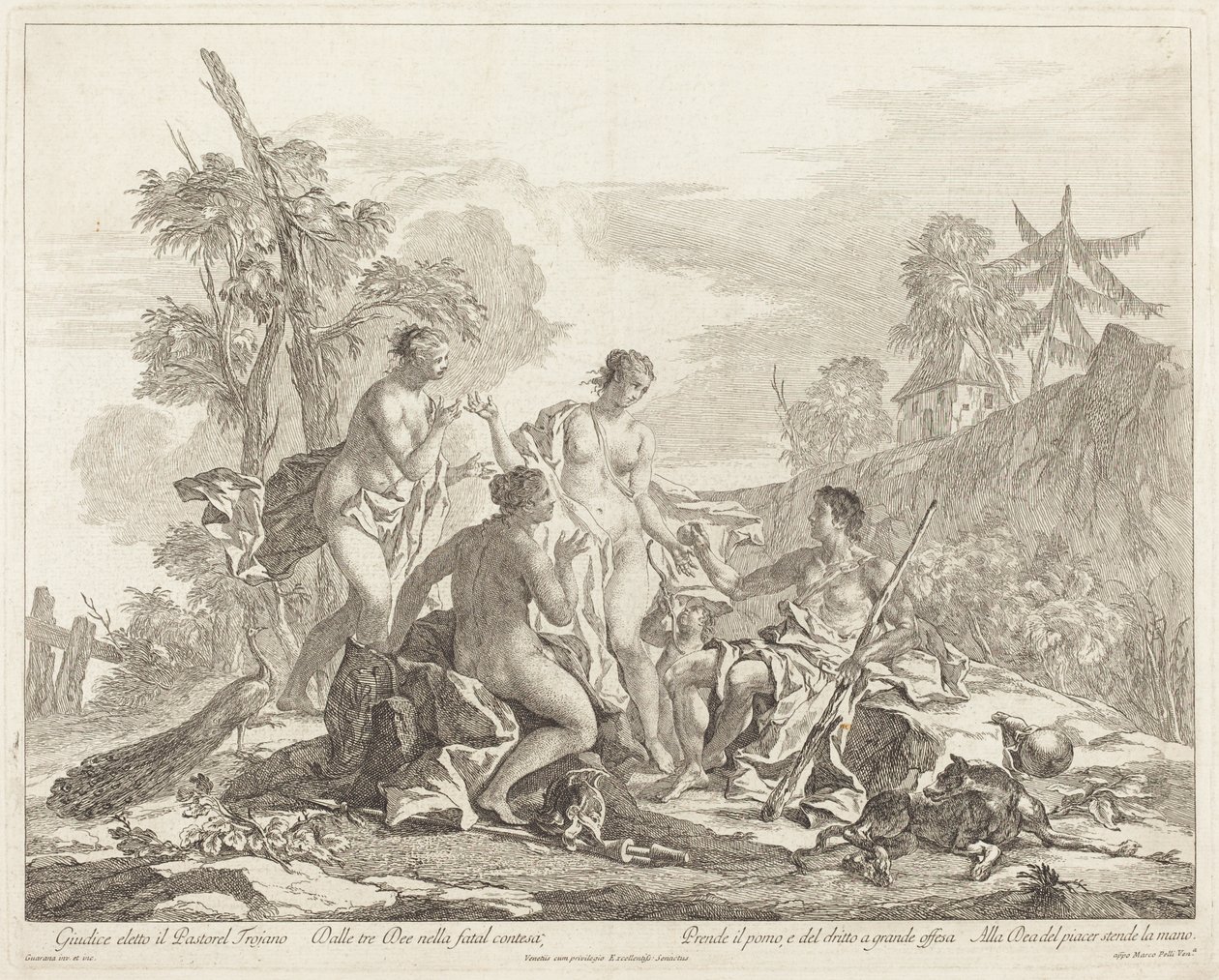 Le Jugement de Paris - Jacopo Guarana