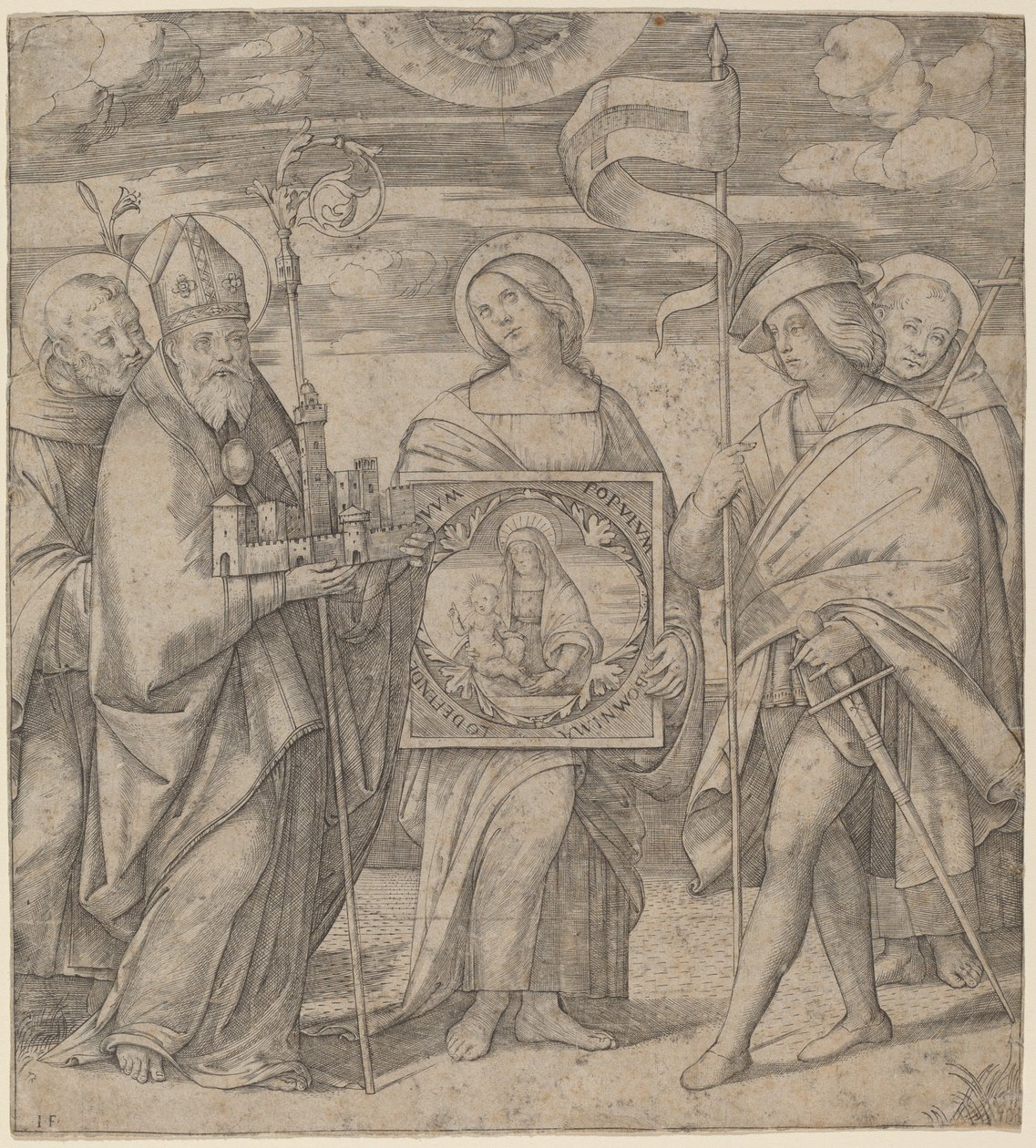 Saints patrons de Bologne - Jacopo Francia