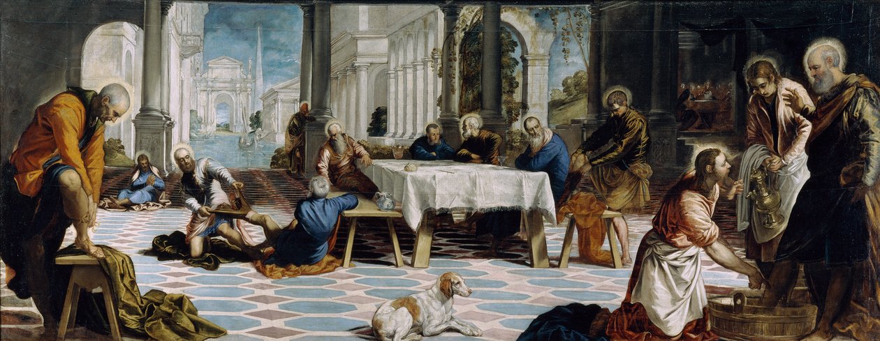 Le Christ lave les pieds des disciples - Jacopo Tintoretto