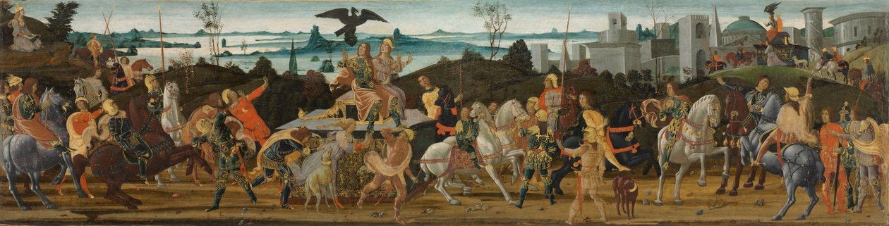 Tarquinius Priscus Entrant à Rome - Jacopo del Sellaio