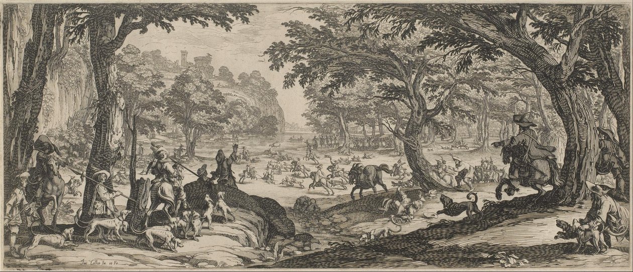 La chasse au cerf - Jacques Callot