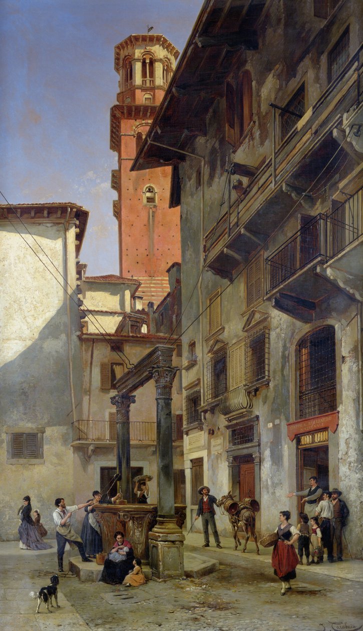 Via Mazzanti, Vérone, 1880 - Jacques Carabain