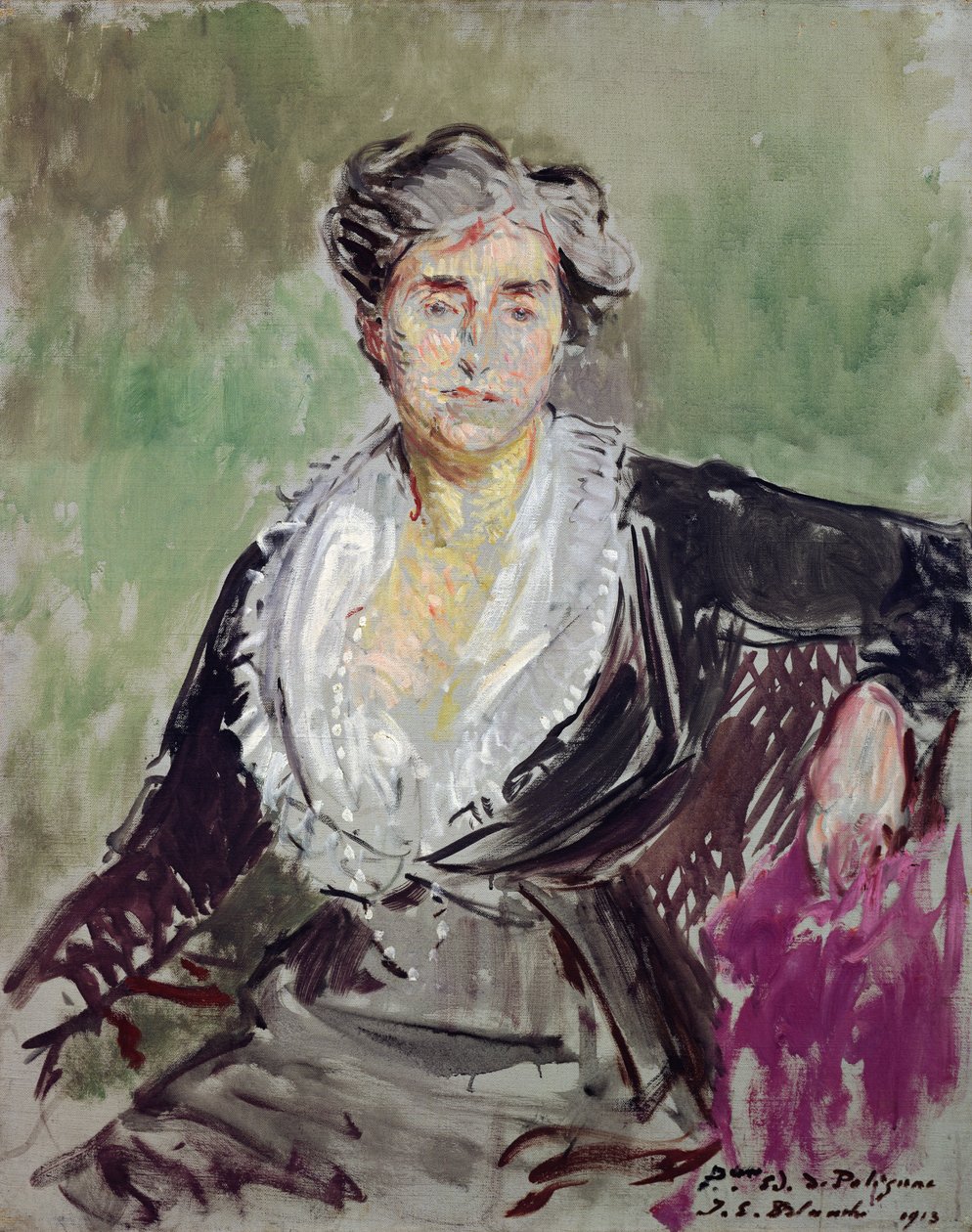 Étude pour un portrait de la princesse Edmond de Polignac - Jacques Emile Blanche