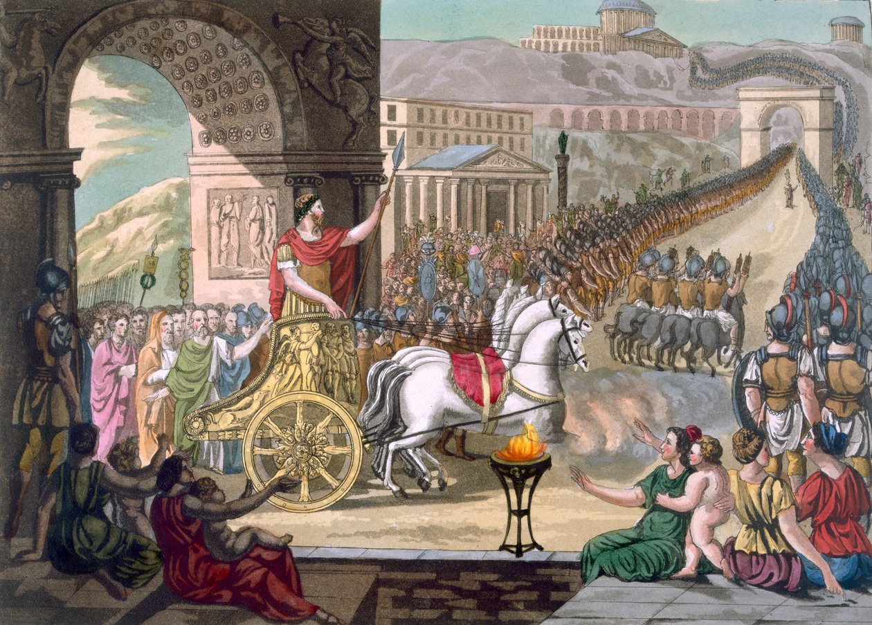 Un triomphe romain, illustration de 