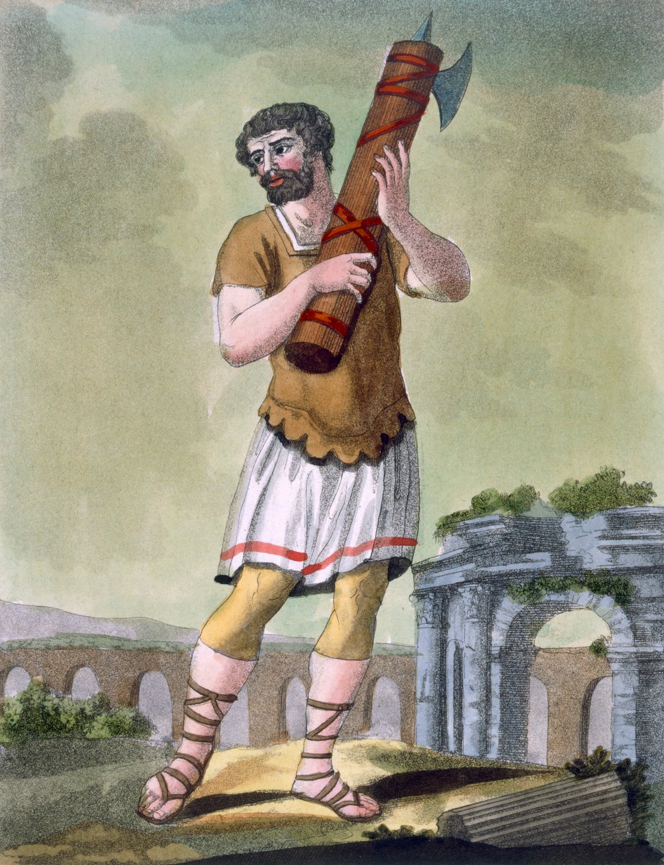 Un licteur, porteur des faisceaux, illustration de 