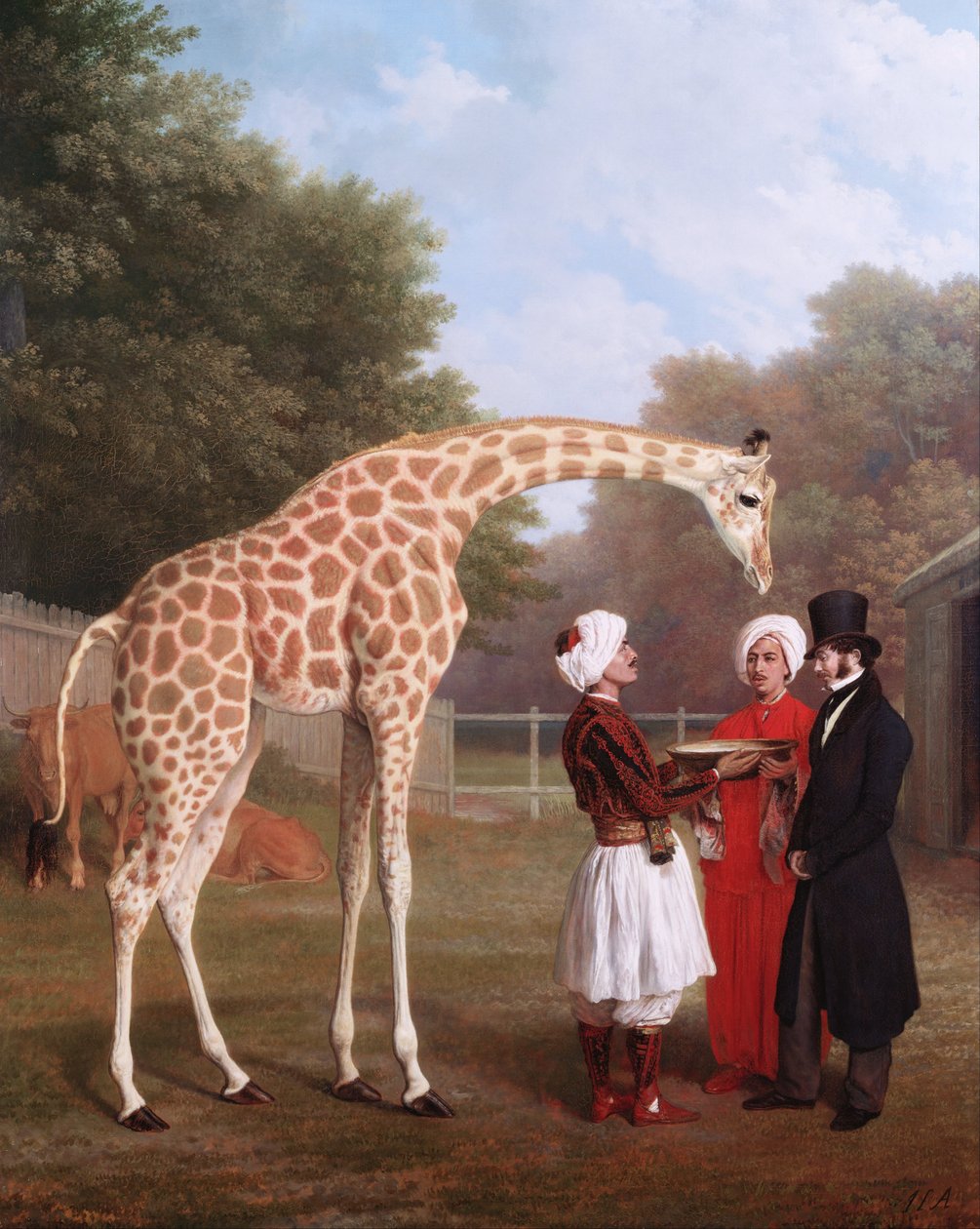 Girafe nubienne - Jacques Laurent Agasse