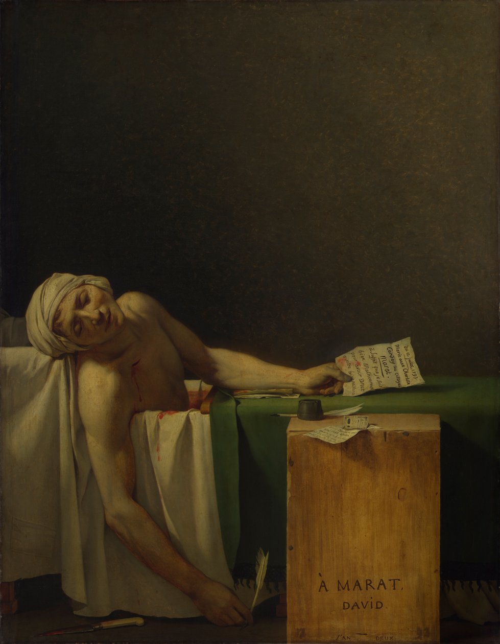 Marat assassiné - Jacques Louis David
