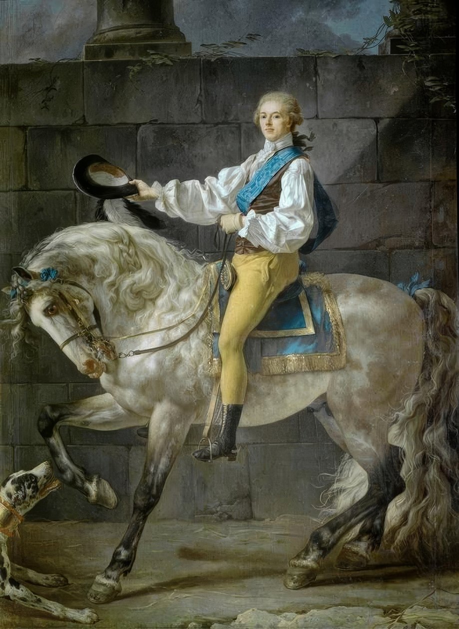 Portrait équestre du comte Stanislaw Kostka Potocki - Jacques Louis David