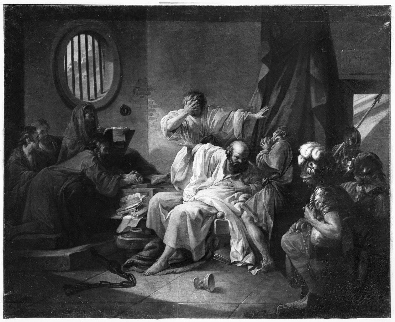 La Mort de Socrate (470-499 av. J.-C.) 1762 - Jacques Philippe Joseph de Saint Quentin
