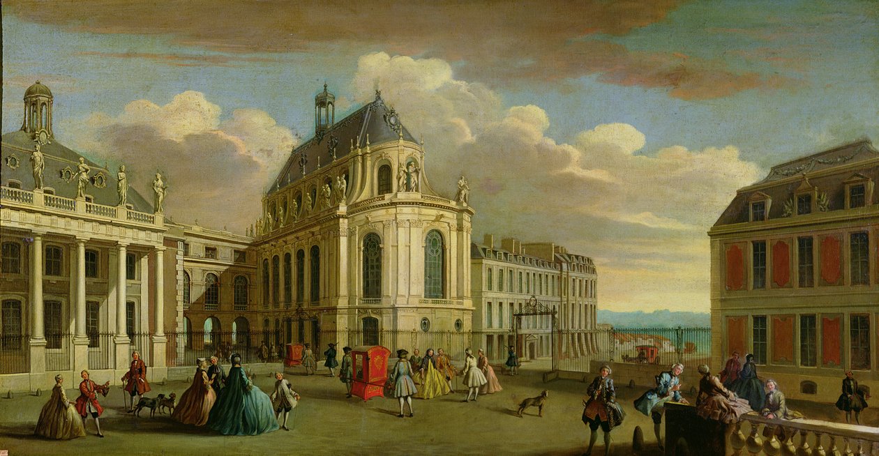 Vue de la Chapelle du Château de Versailles depuis la Cour - Jacques Rigaud