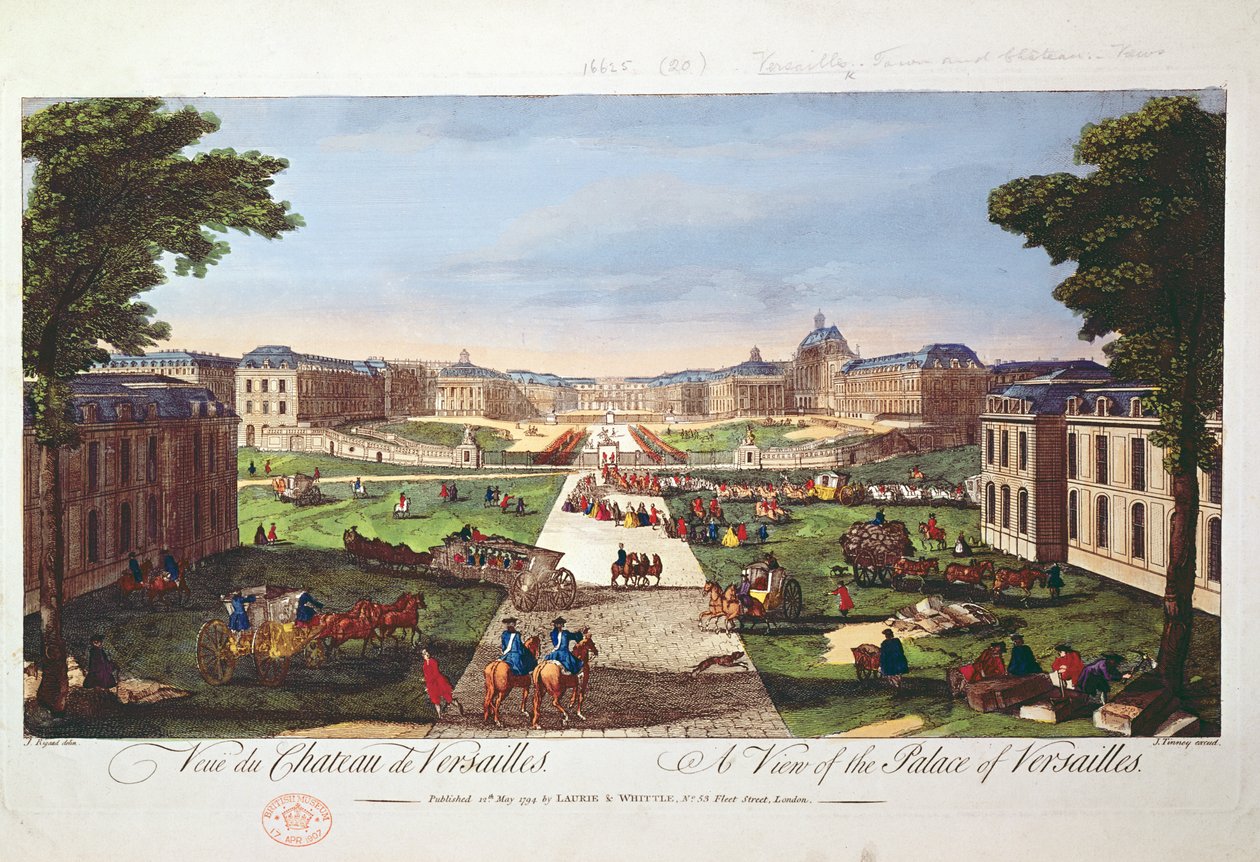 Vue du Palais de Versailles, 1794 - Jacques Rigaud