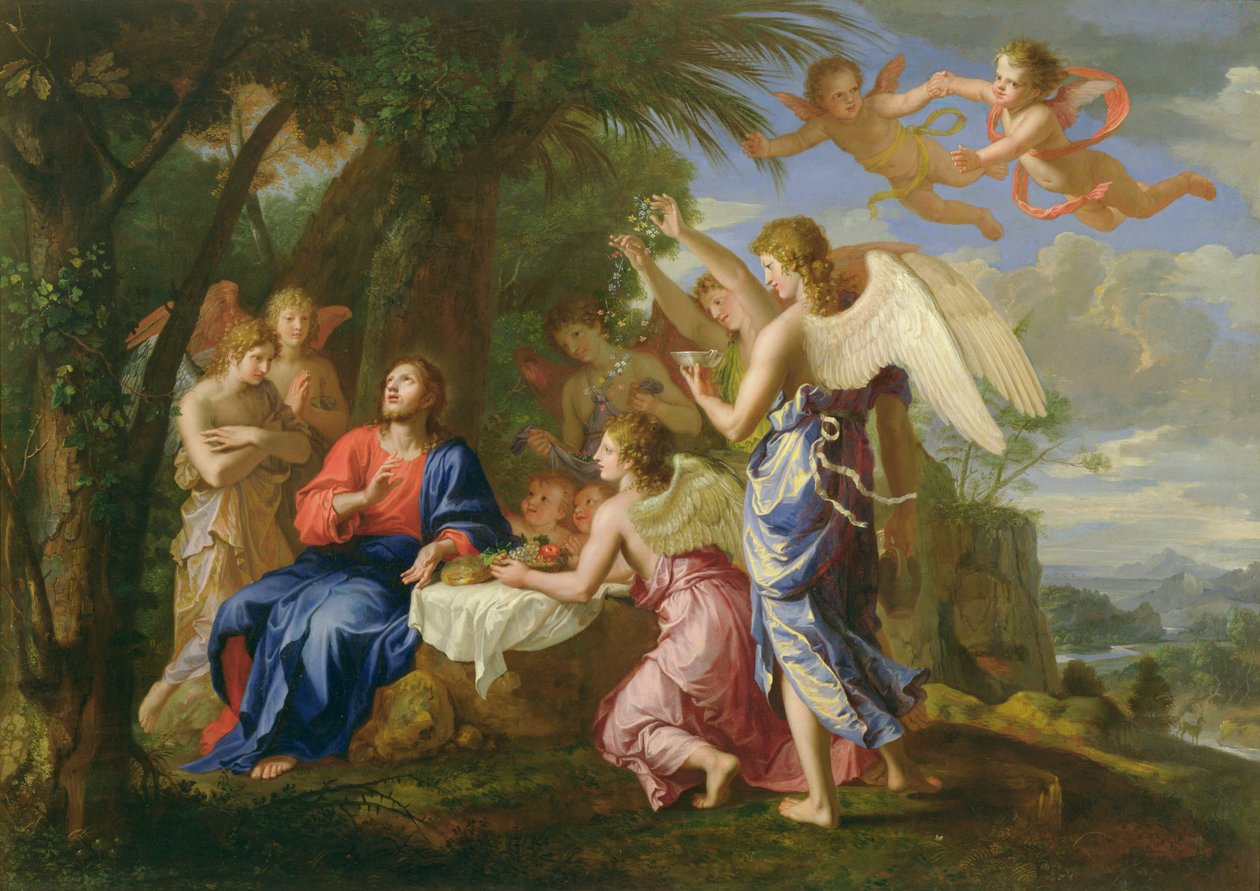 Le Christ servi par les anges, c.1650 - Jacques Stella