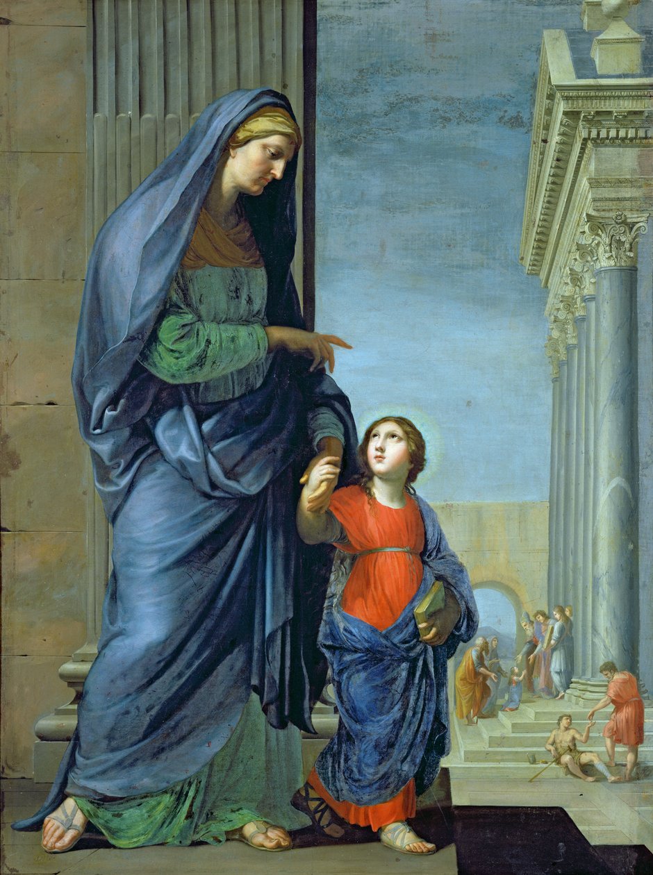 Sainte Anne conduisant la Vierge au Temple, vers 1635-45 - Jacques Stella