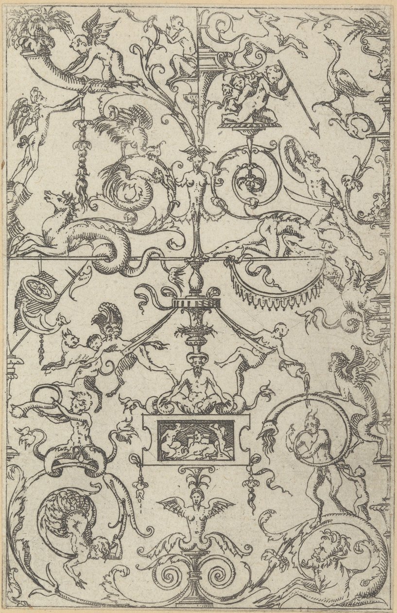 Panneau grotesque - Jacques Androuet Du Cerceau