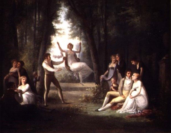 La balançoire - Jacques Antoine (circle of) Vallin
