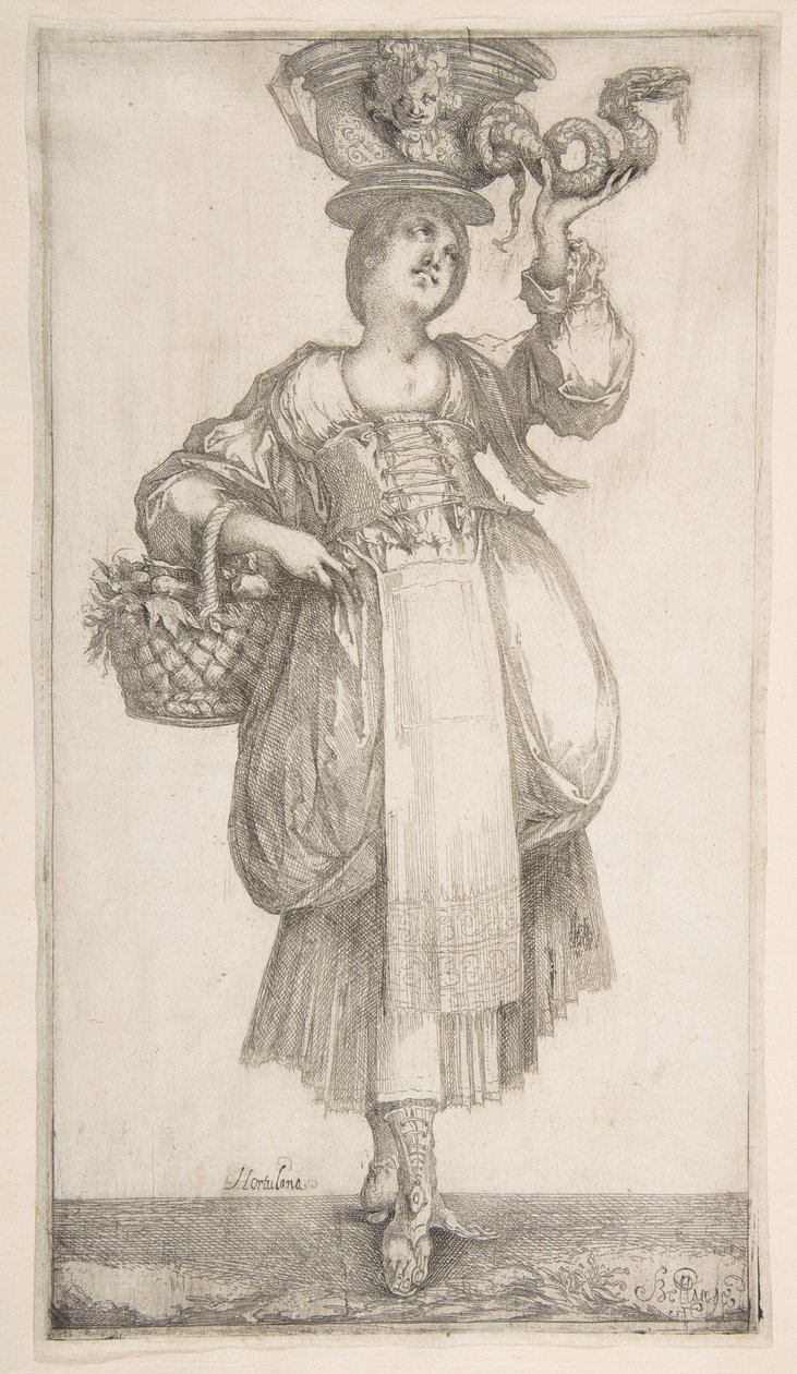 Hortulana, de la série Hortulanae, 1611 - Jacques Bellange