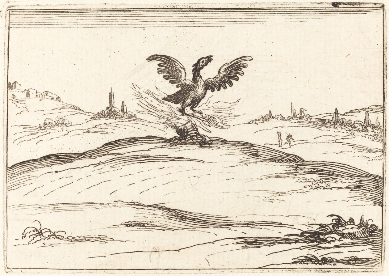 Phénix en feu, 1628 - Jacques Callot