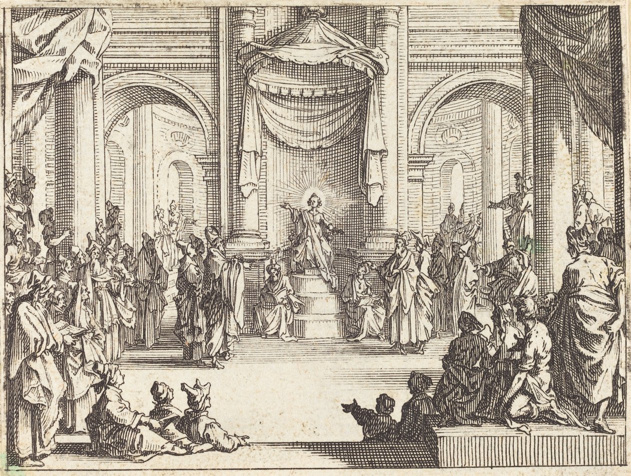 Le Christ disputant avec les docteurs - Jacques Callot