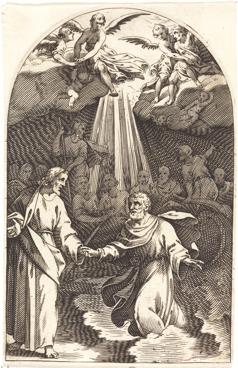 Christ marchant sur l
