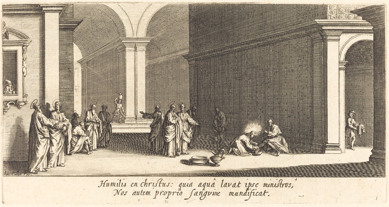 Le Christ Lavant les Pieds des Apôtres - Jacques Callot