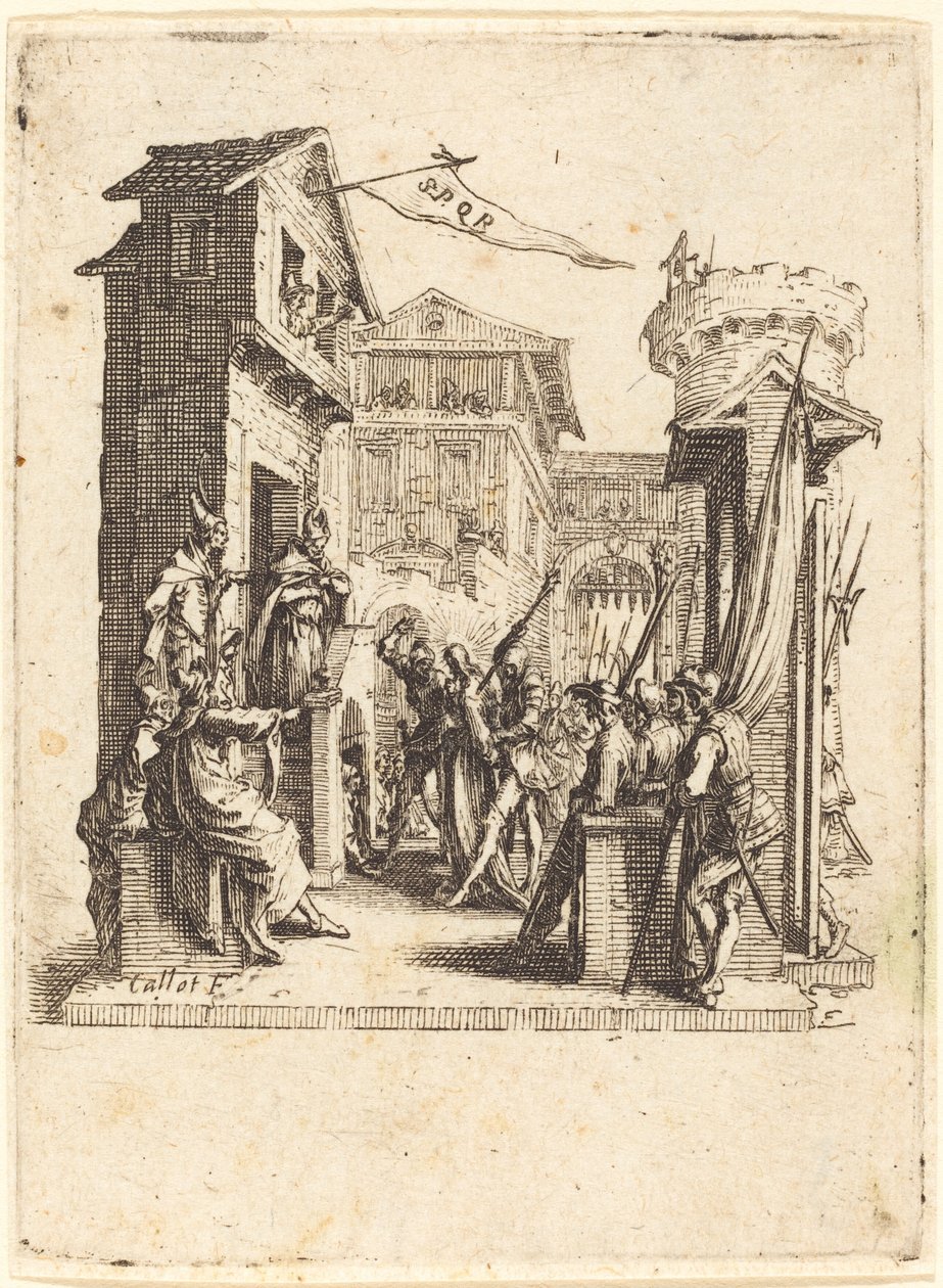 Christ devant Caïphe, c. 1624-1625 - Jacques Callot
