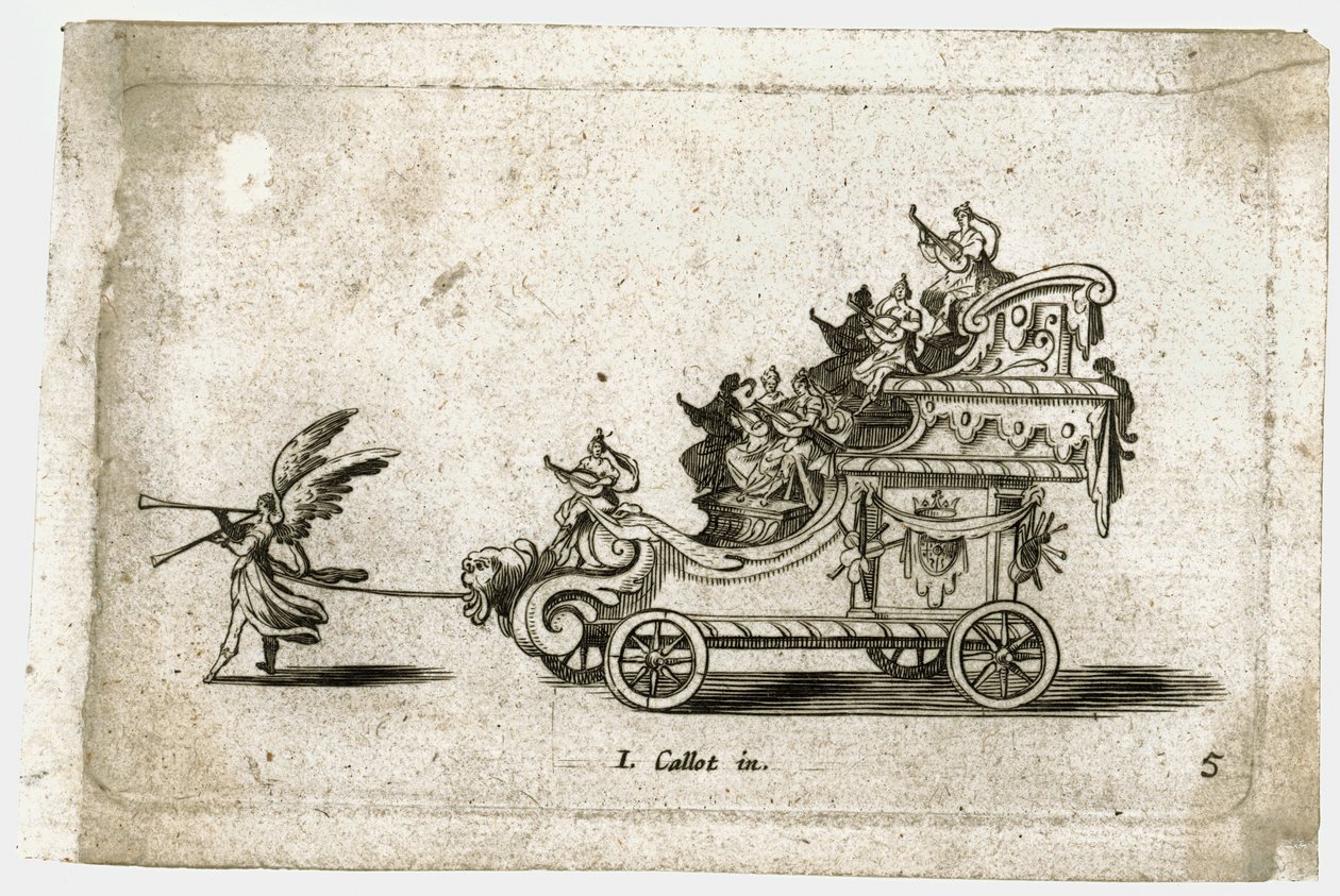 Combat à la barriere : un char ... (gravure) - Jacques Callot