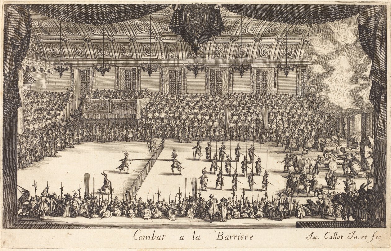 Combat à la barrière, 1627 - Jacques Callot