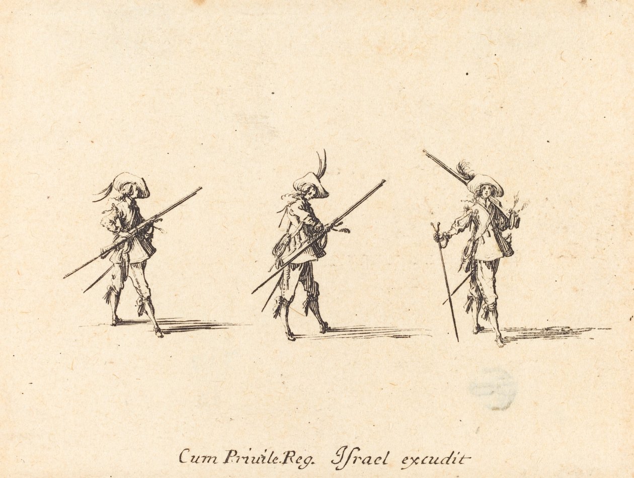 Exercice avec le mousquet - Jacques Callot