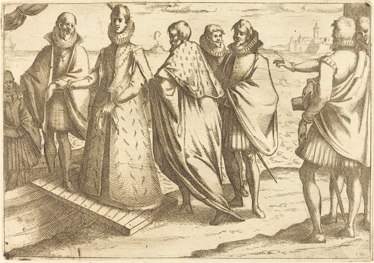 Embarquement à Gênes - Jacques Callot