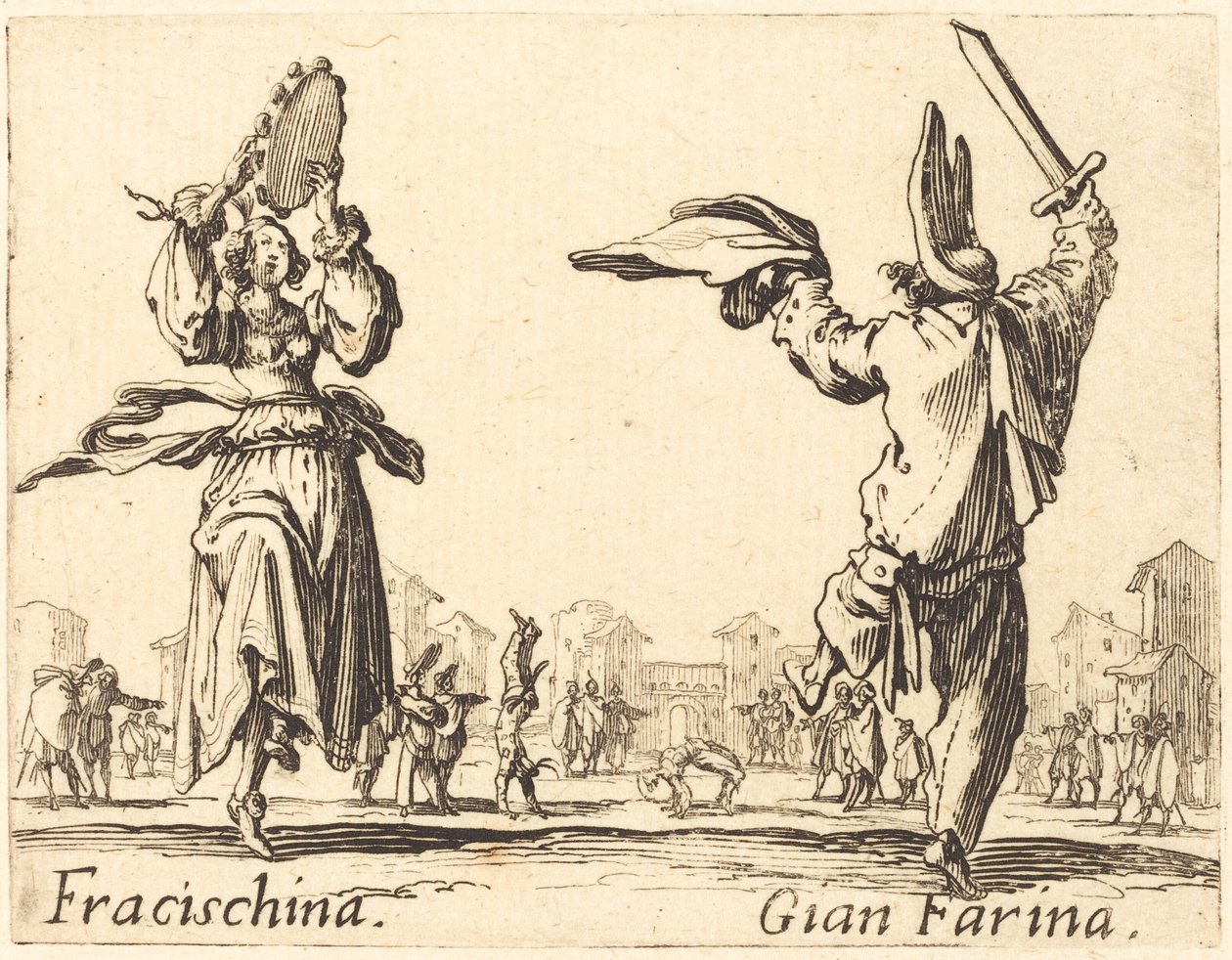 Fracischina et Gian Farina - Jacques Callot