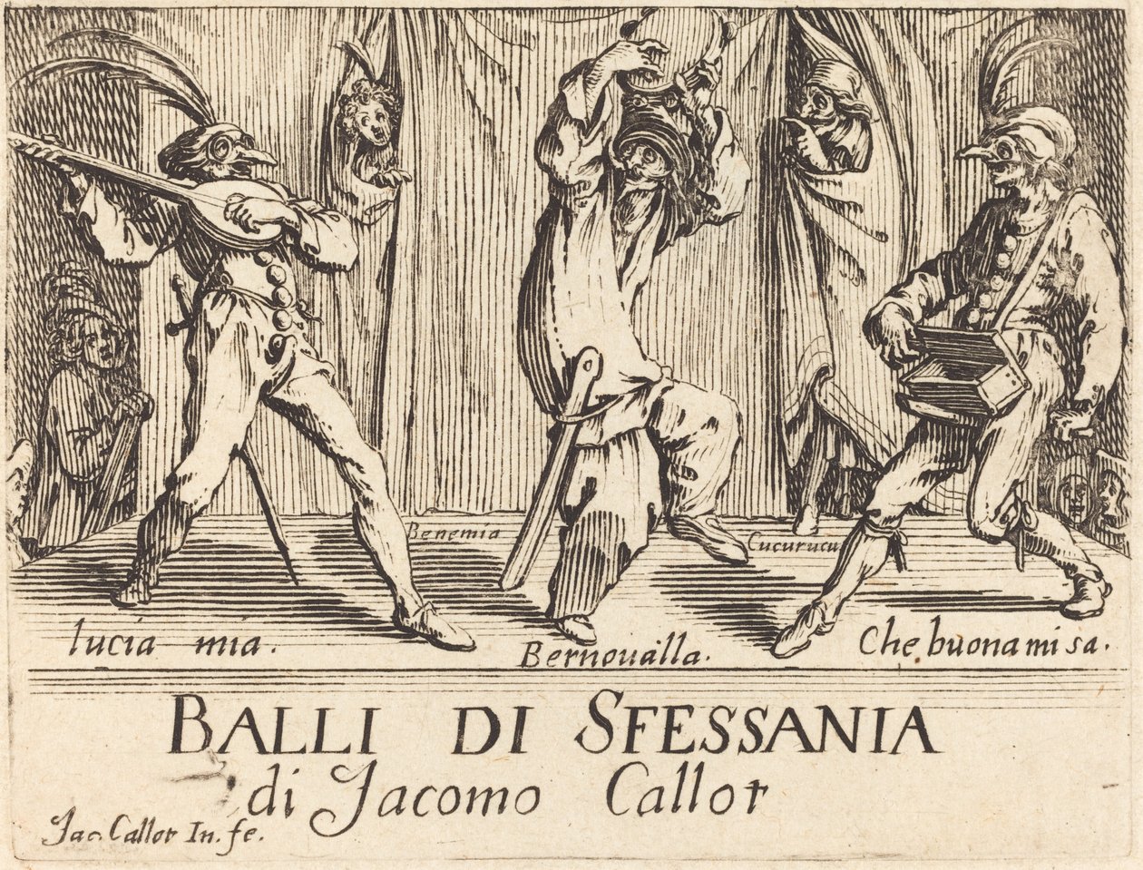 Frontispice pour "Balli di Sfessania" - Jacques Callot