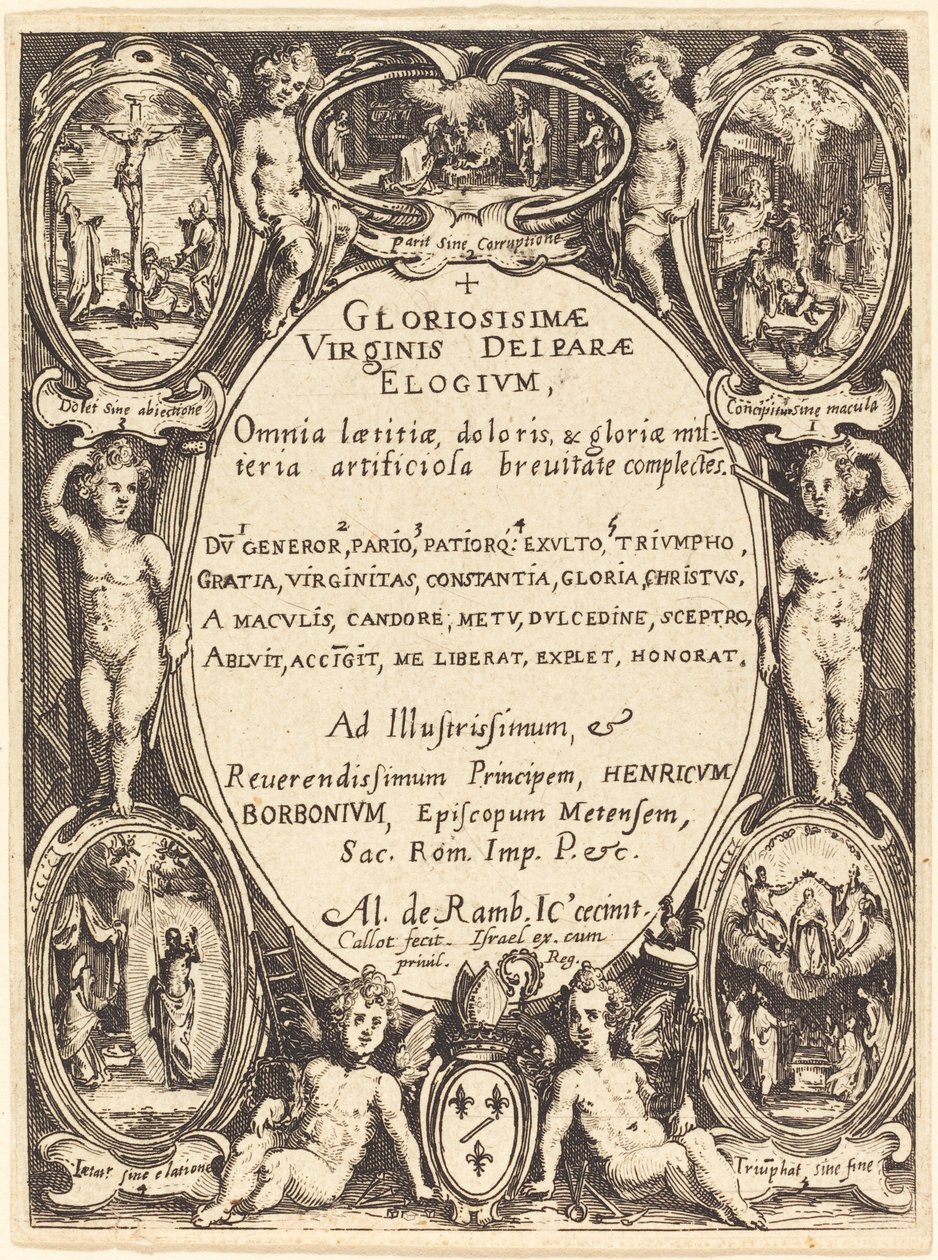 Frontispice pour "Gloriosissimae" - Jacques Callot