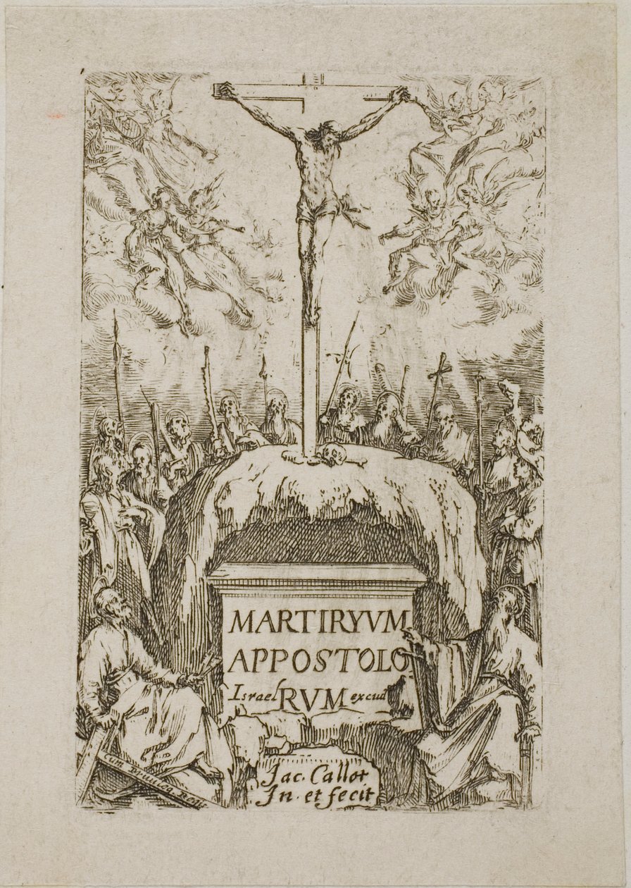 Frontispice, extrait des Martyres des Apôtres - Jacques Callot