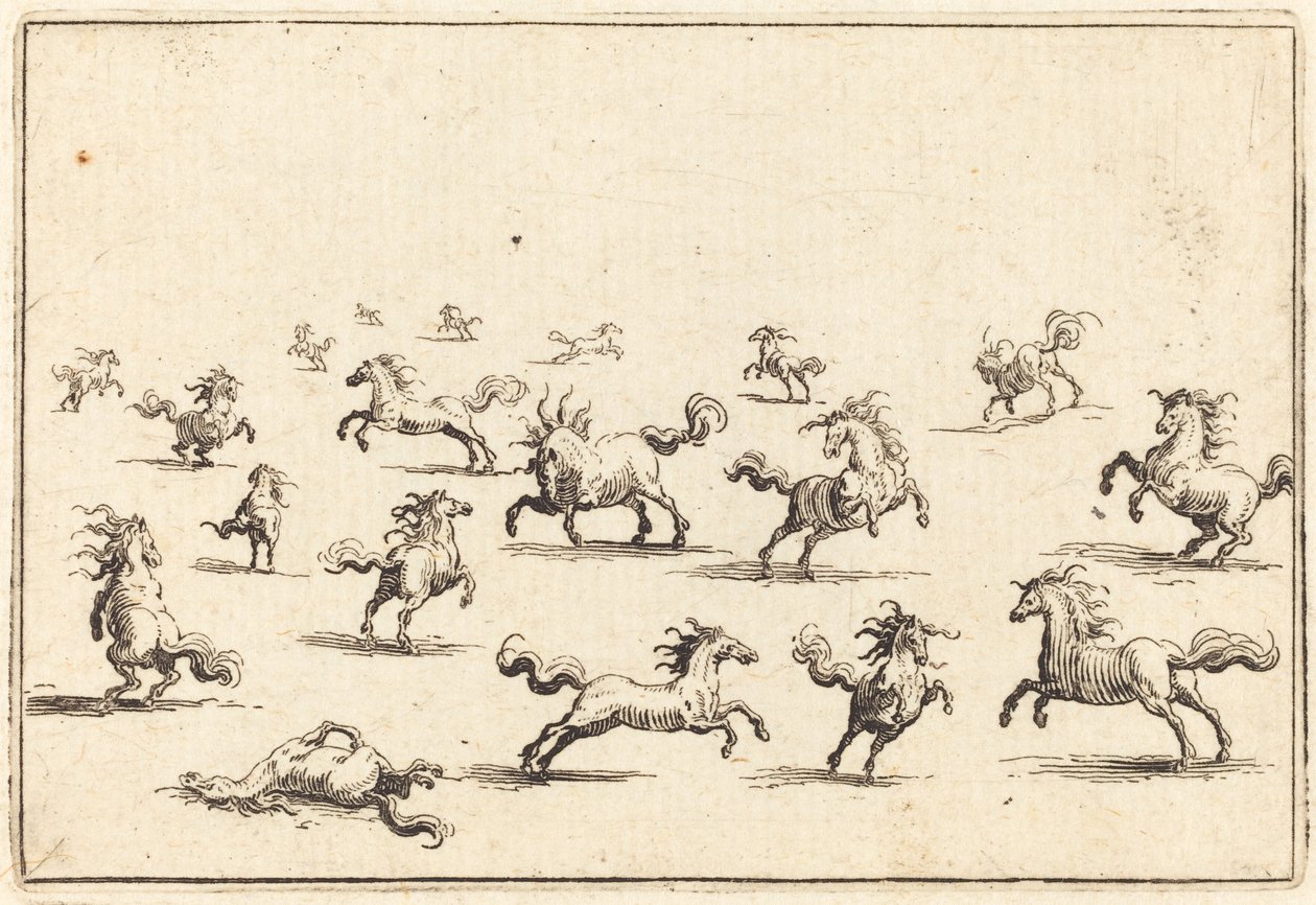 Chevaux Courant - Jacques Callot