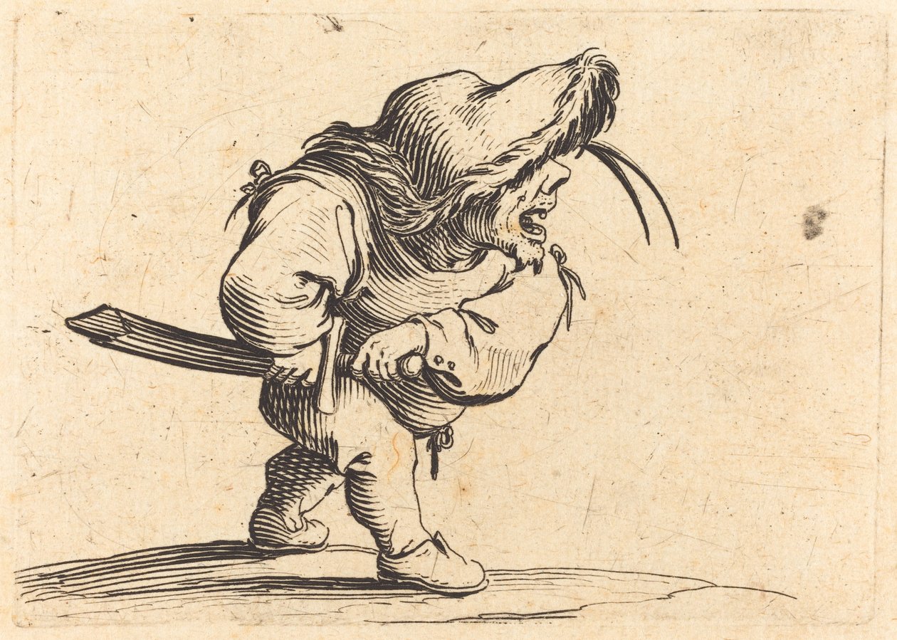 Homme Préparant à Dégainer son Épée - Jacques Callot
