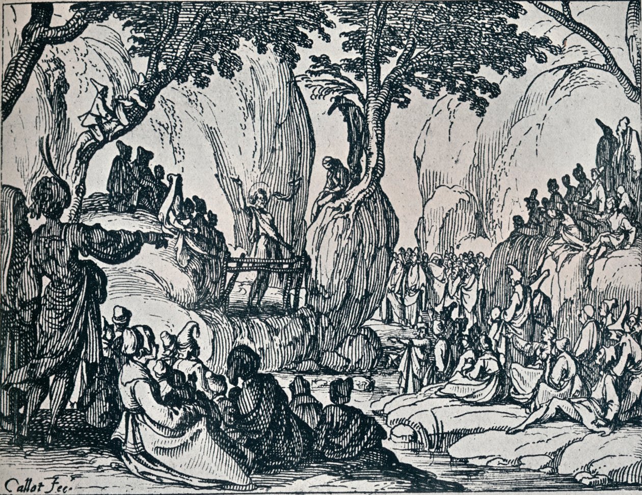Saint Jean prêchant - Jacques Callot