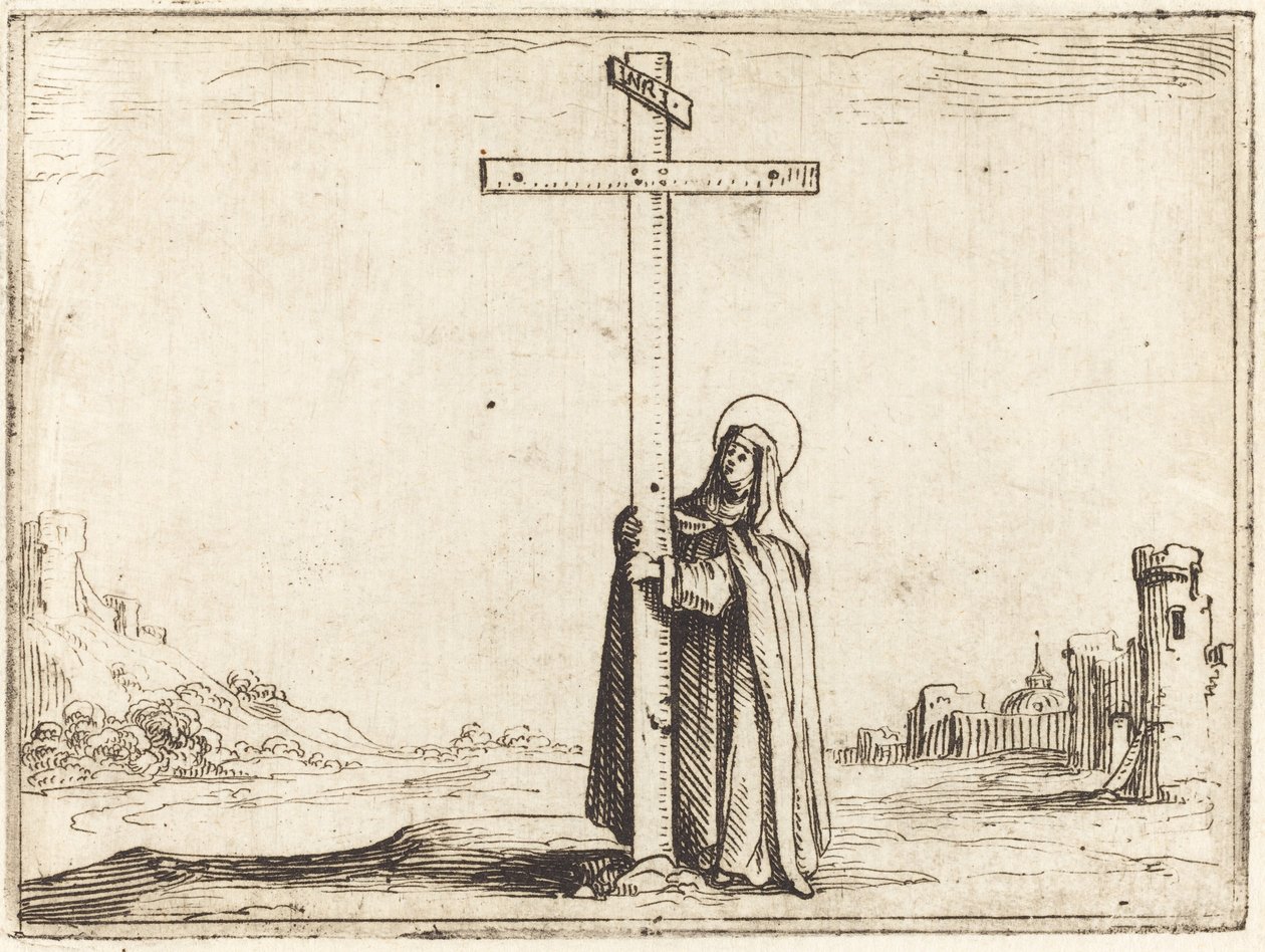 Nonne embrassant la Sainte Croix, 1628 - Jacques Callot