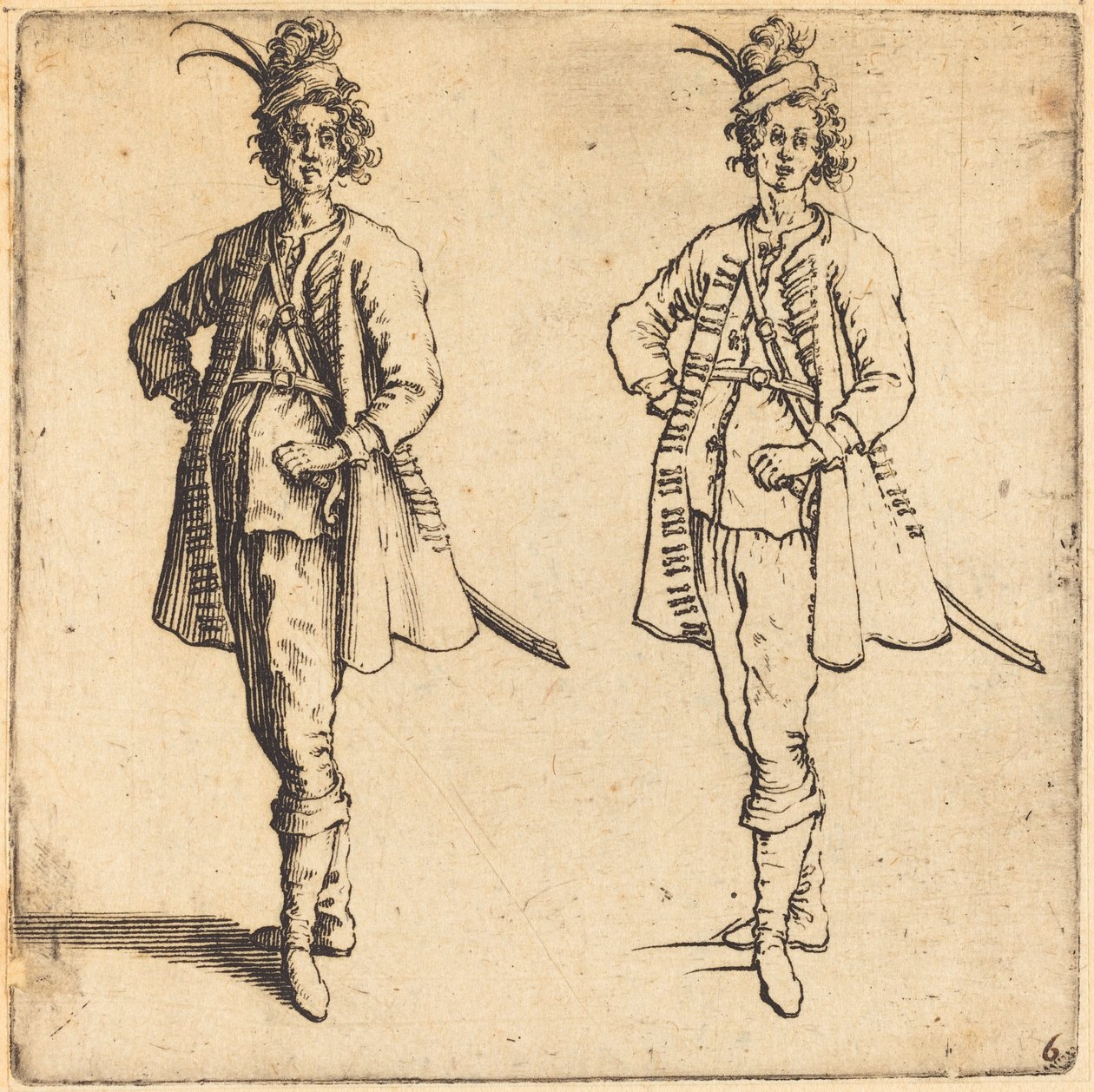 Officier, vue de face - Jacques Callot