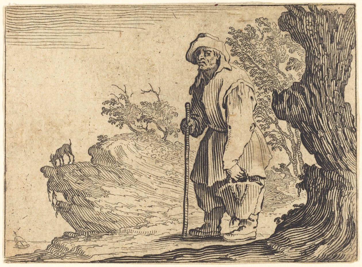 Paysanne avec un sac - Jacques Callot